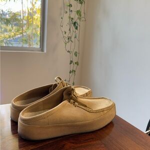 Clarks Tan Loafers & Slip-Ons